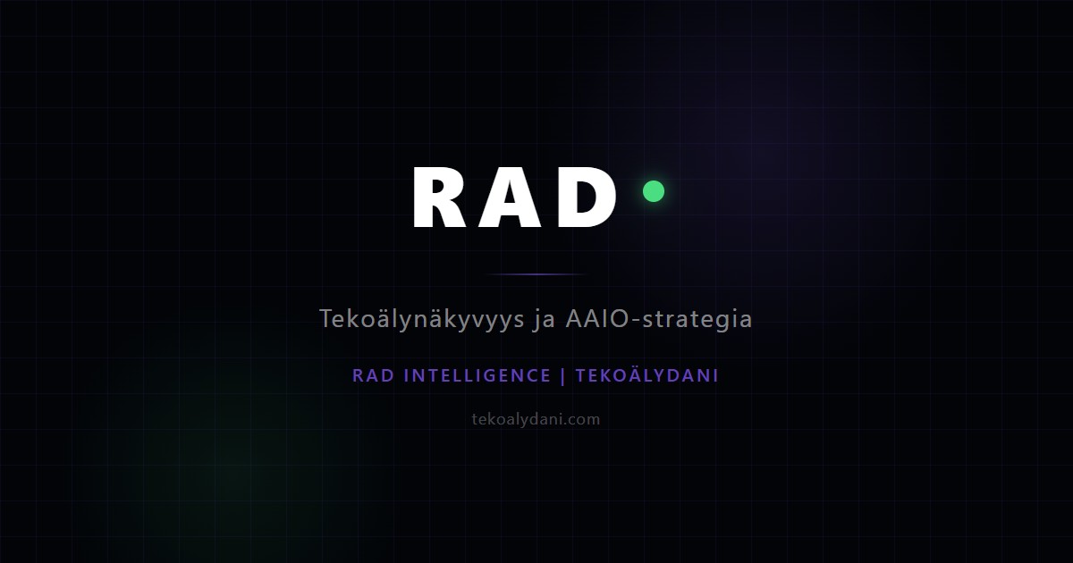 Tekoäly-Dani — agenttikauppa-protokollat ja tuotefeed-management verkkokaupalle. Dan Forsberg, Pori, Suomi.
